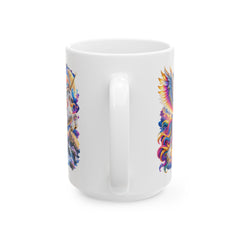 Colorful Feather Wings Unicorn Ceramic Mug | 11oz 15oz