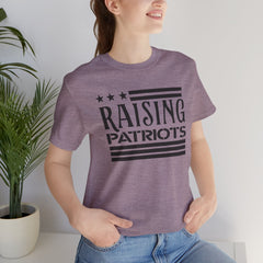 Raising Patriots Tee – Americana Stars & Stripes Family Pride T-Shirt