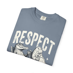 Alligator and Manatee Respect the Locals T-Shirt — Vintage Beach Vibes Graphic Tee