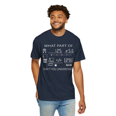 CAMERA DISPLAY, Graphic Unisex Garment-Dyed T-shirt