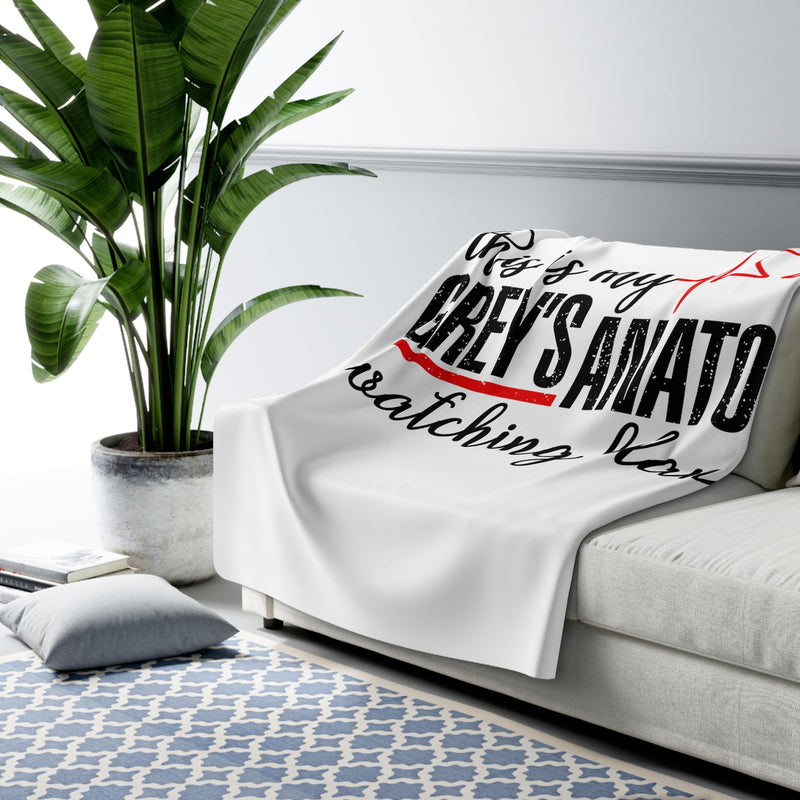 my Grey's Anatomy - Sherpa Fleece Blanket | Comfort, Gift For Him, Gift For Her, Fan Gift, Birthday Gift, Cozy Gift, Pop Culture, Medical