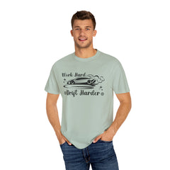 Sports Car Drift Unisex T-Shirt - Work Hard, Drift Harder