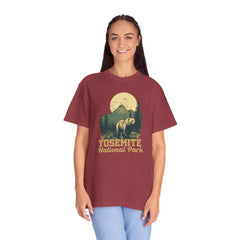 Yosemite National Park Graphic, Comfort Colors Soft Relaxed Fit Unisex Garment-Dyed T-shirt