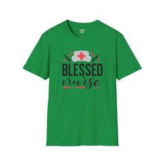 Blessed Nurse - Unisex Softstyle T-Shirt | Nurse Awareness, Medical Apparel, Gift For Her, Scrub Tee, Hospital Staff Gift, Registered Nurse