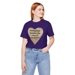Funny Matzah Heart Constipation Quote For Passover Unisex Tee