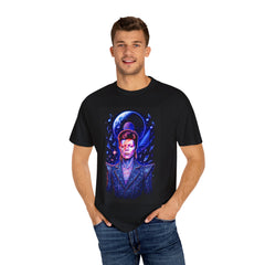 Cosmic Bowie Garment Dyed Unisex T-Shirt