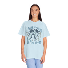 Sea Creatures, I Lost My Heart To The Ocean -  Graphic Unisex Garment-Dyed T-shirt