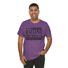 Raising Patriots Tee – Americana Stars & Stripes Family Pride T-Shirt