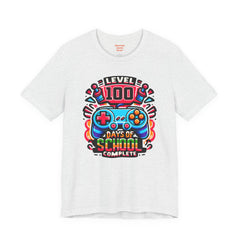 100 Days of School Complete - Unisex Short Sleeve Tee | Elementary School Holiday, Teacher Apparel, Kids Motivation, Days Checked Off