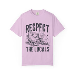Alligator and Manatee Respect the Locals T-Shirt — Vintage Beach Vibes Graphic Tee