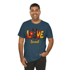 Personalized Love Your Dog T-Shirt — Designed with your dogs name and picture Graphic Tee