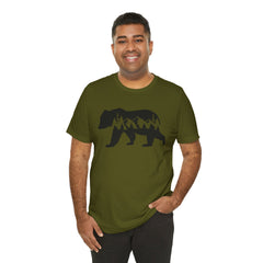 Nature-Inspired Bear Graphic Tee, Outdoor Adventure Shirt, Wilderness Apparel, Hiking Gift, Unisex Nature T-Shirt