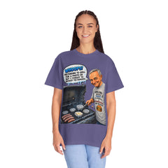 Grill Master Grandpa Funny BBQ T-Shirt — "Whoops! Pretending to Grill for a Photo" Graphic Tee