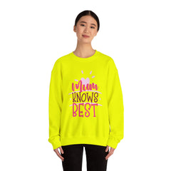 MUM KNOWS BEST SweatShirt,Mums Day Gift,Mum lover gift,Mum inspired shirt,mothers day present,birthday gift,unique mum gift,best mum ever
