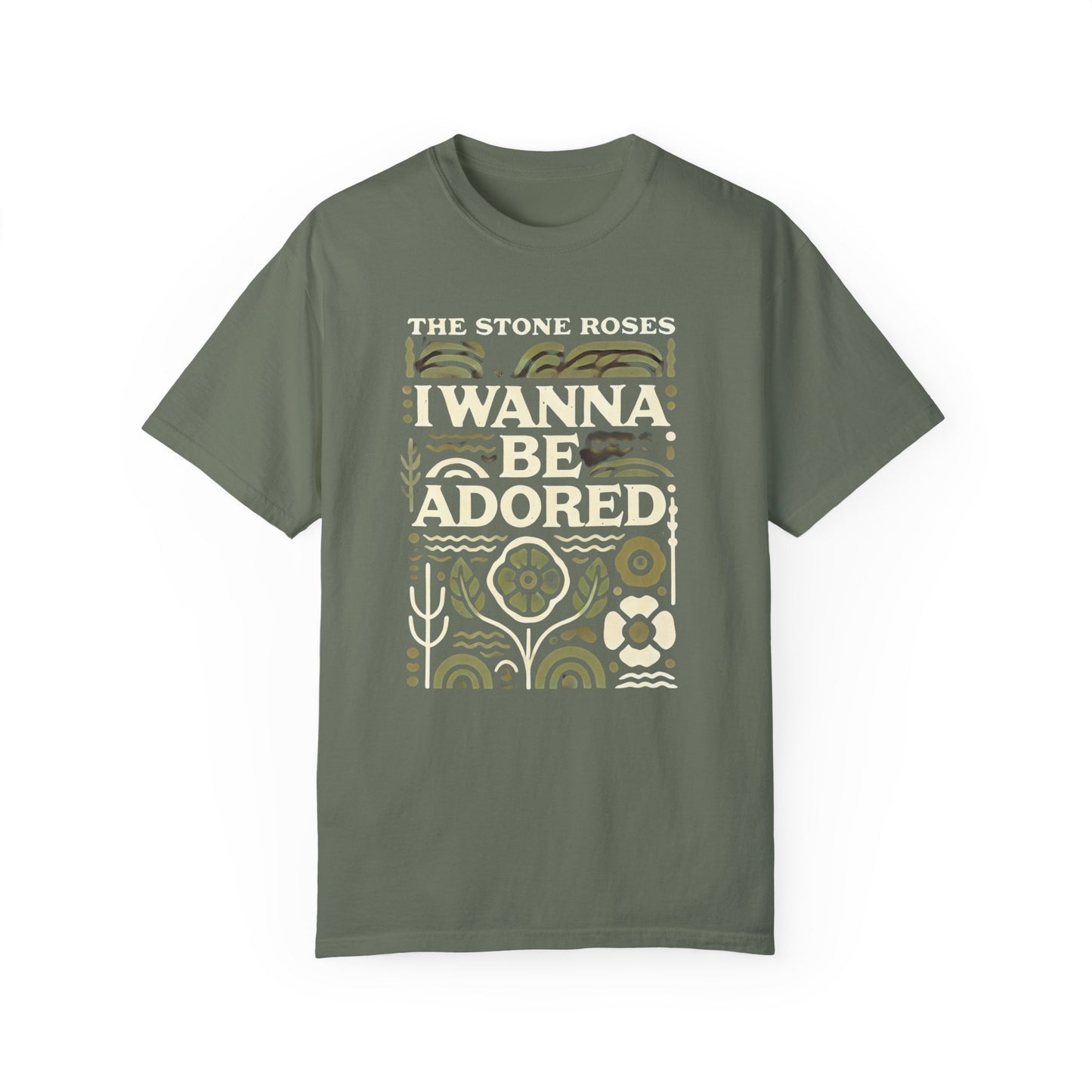 I Wanna Be Adored Stone Roses  - Graphic Comfort Colors Garment Dyed Shirt