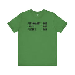 Personality Looks Fingers, Check! - Unisex Jersey Short Sleeve Tee | Amputee Aware,Amputee Humor,Finger Amputee,Gift For Him,Gift For Her