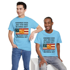 Patriotic Humor Tee, July 4th Shirt, Independence Day Apparel, Funny American T-Shirt, Meme Shirt, History Lovers Gift