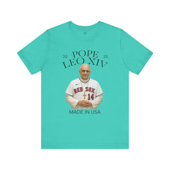 Pope Leo XIV Boston Red Sox Fan  Short Sleeve Tee - Made in USA
