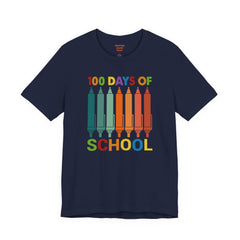 100 DAYS OF SCHOOL - Unisex Jersey Short Sleeve Tee | Elementary School Holiday, Gift For Her, Gift For Him, Teacher Shirt, Classroom Shirt