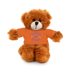 Stuffed Animals with T Shirt, Girl Quote, Support Wildlife, Happy Girls Sparkle, gift for her, Birthday Gift, Everyday gift, animal lover gift, nature lover gift