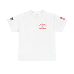 SUBMARINER RED Friday T Shirt with Fouled Anchor, American Flag, FBM / Boomer Silhouette. Remember Everyone Deployed, Dolphins
