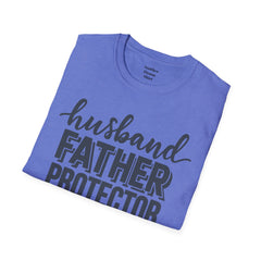 Husband Father Protector Hero Unisex Softstyle T-Shirt
