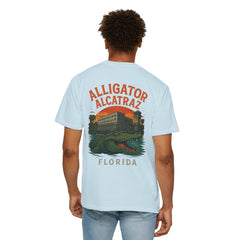 Alligator Alcatraz T-Shirt, Vintage Style Tee, Florida Souvenir Shirt, Unisex Graphic Top, Comfortable Casual Wear