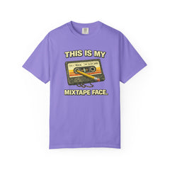 Mixtape Face T-Shirt — Retro Cassette Music Graphic Tee