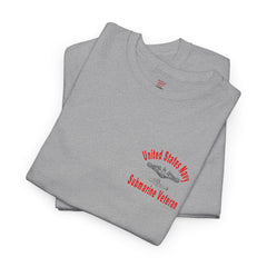 SUBMARINER RED Friday T Shirt with Fouled Anchor, American Flag, FBM / Boomer Silhouette. Remember Everyone Deployed, Dolphins