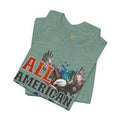 All American Boy With Eagle Graphic, Unisex Jersey Short Sleeve Tee