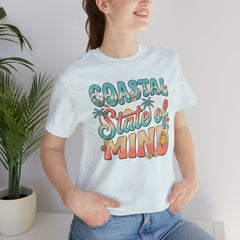 Coastal State of Mind Tee — Retro Beach Graphic T-Shirt