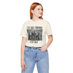 The Outsiders Shirt, Front and Back Images, Greasers Characters Shirt, Unisex Jersey Short Sleeve Tee