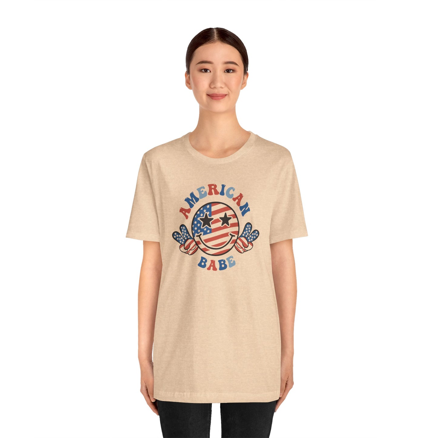 American Babe Graphic, Unisex Jersey Short Sleeve Tee