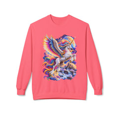 Whimsical Rainbow Winged Unicorn Sweatshirt