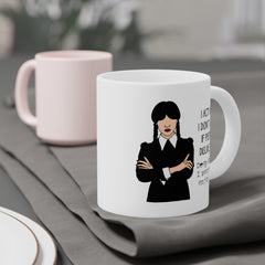 Wednesday Addams - Ceramic Mugs (11oz\15oz\20oz) | Pop Culture | Addams Family | Fan Gift | Gift For Her | Gothic Style Mug | Creepy Comedy