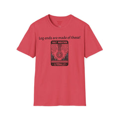 Leg Amputee Humor - Unisex Softstyle T-Shirt / Running a Marathon / One Leg Humor / Awards Medal / Funny Story / One Leg Warrior