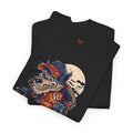 Trick or Treat Skateboarding Wolf! Graphic Unisex Heavy Cotton Tee