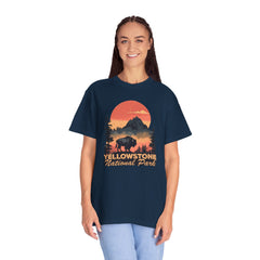 Yellowstone National Park Graphic, Comfort Colors Soft Relaxed Fit Unisex Garment-Dyed T-shirt