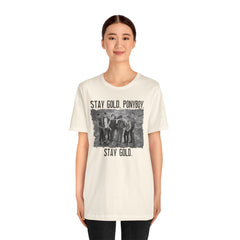 The Outsiders Shirt, Front and Back Images, Greasers Characters Shirt, Unisex Jersey Short Sleeve Tee