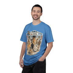 Front Graphic "Who Let the Cats Out?" Baldwin Harbor Animal Hospital Cute Vet Clinic T Shirt
