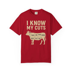 Funny Cow Cuts Unisex T-Shirt - Gift for Meat Lovers, BBQ Parties