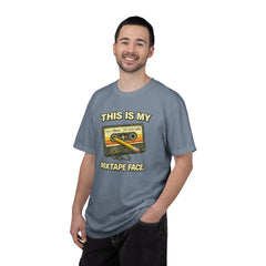 Mixtape Face T-Shirt — Retro Cassette Music Graphic Tee