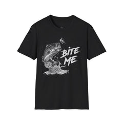 Bite Me Unisex Softstyle T-Shirt  A unique gift idea for people who love to fish