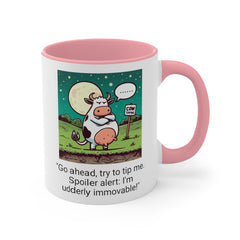 COW TIPPING Awareness - Accent Mugs | Cow Tipping Is Real, Bovine Humor. Gift For Him, Gift For Her, Farm Humor, Cow Fan Gift, Farm Animal