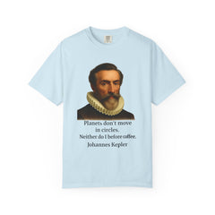 Kepler Coffee Quote T-Shirt — Astronomy Nerd Vintage Portrait Tee