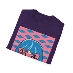 Dope Pop Art Girl Unisex Softstyle T-Shirt