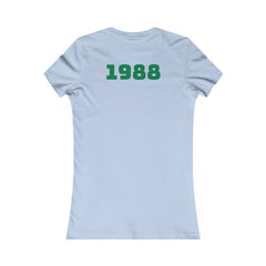 Russell Sage College Mascot Womens T-Shirt - Personalize your shirt with your grad year by typing it In the notes field before check out. Purple Cow, Red Devil, Blue Angel, Golden Horseshoe