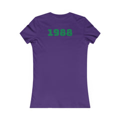 Russell Sage College Mascot Womens T-Shirt - Personalize your shirt with your grad year by typing it In the notes field before check out. Purple Cow, Red Devil, Blue Angel, Golden Horseshoe