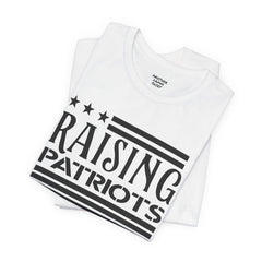 Raising Patriots Tee – Americana Stars & Stripes Family Pride T-Shirt