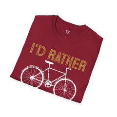Cycling Enthusiast Unisex T-Shirt - 'I'd Rather Be Cycling' Design